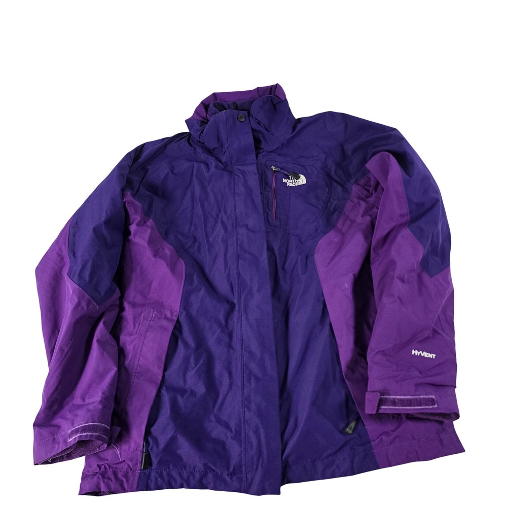 The North Face HyVent Purple Waterproof Rain‎ Jacket Womens Medium AFYT F11